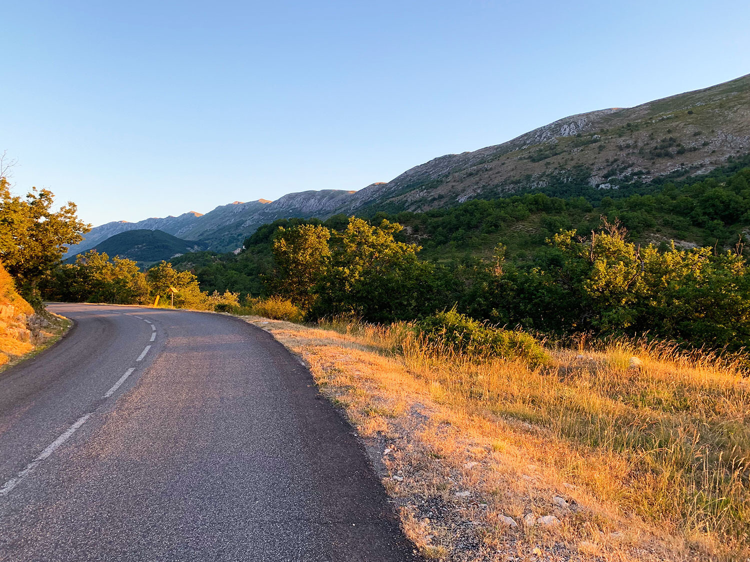The barren, boulder-strewn plateau of the Col de Vence, empty limestone country above the Côte d'Azur